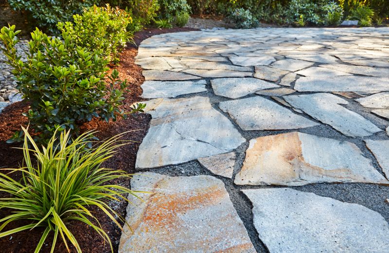 Fall Flagstone Installation